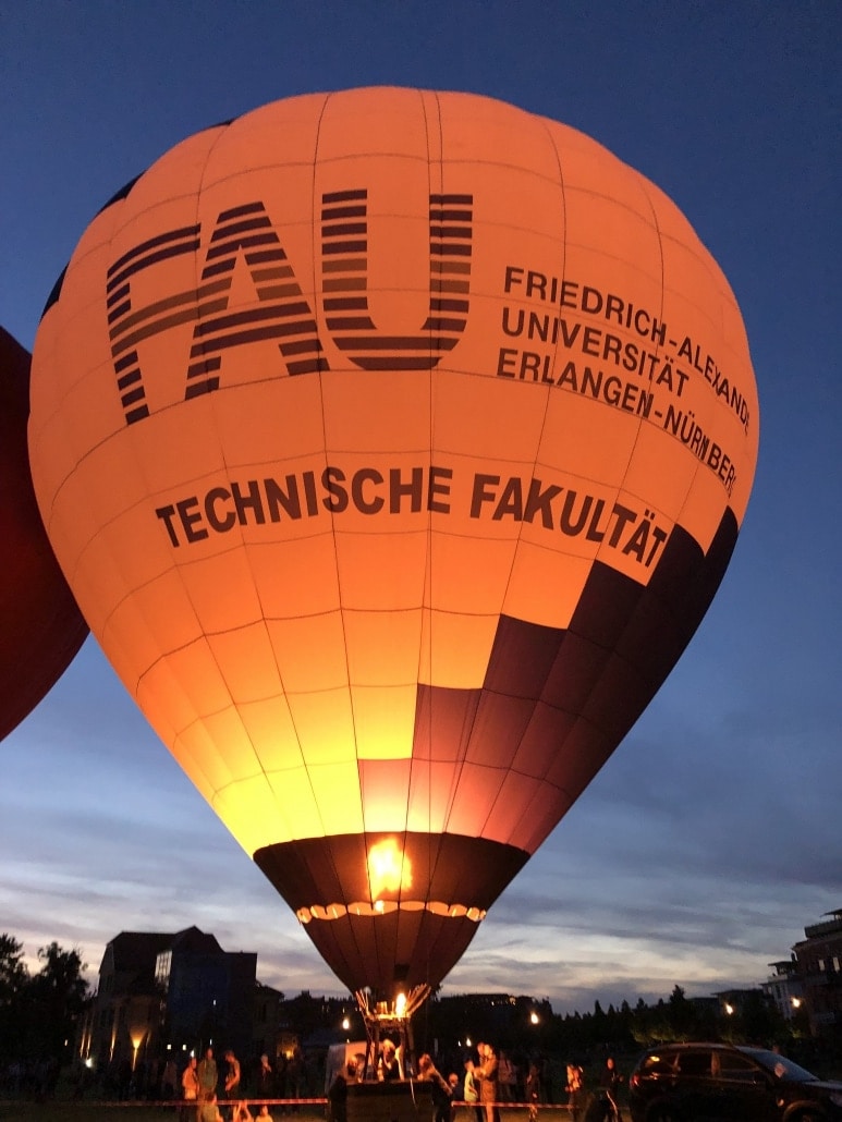 Ballonglühen zu Schlemmen im Park Fürth 2019