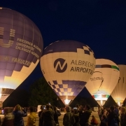 Ballonglühen am Volksfest in Nürnberg 2019