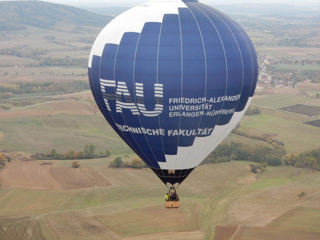 Heißluftballon der Friedrich-Alexander-Universität Erlangen-Nürnberg