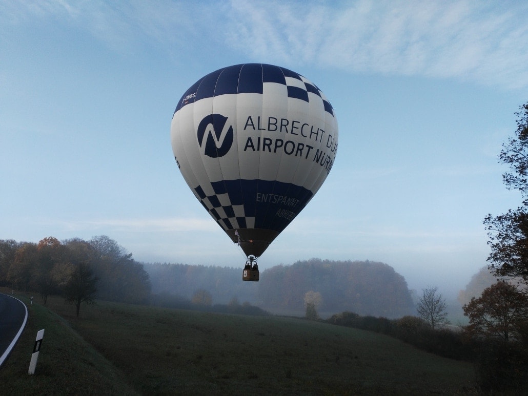 Heißluftballon des Albrecht Dürer Airport Nürnberg