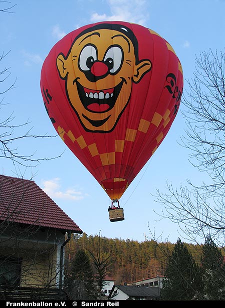 Wecki-Ballon in der Luft